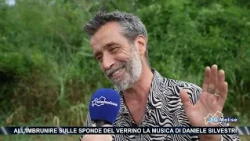 Daniele Silvestri's music at twilight on the banks of the Verrino