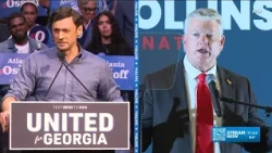 Hotly contested GA US Senate race gears up as Ossoff holds Atlanta rally, talks battle with Collins