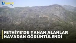 BURNED AREAS IN FETHIYE VIEWED FROM THE AIR