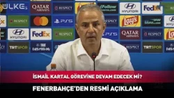 Will İsmail Kartal Continue in His Role? Official Statement from Fenerbahçe #breakingnews