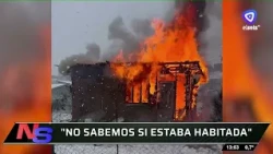 A small house was completely destroyed by fire in Block 287