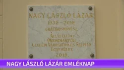 Nagy László Lázár grafikusművészre emlékeztek a Városi Pantheonban - összefoglaló