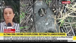 Drone debris found in a field in Tulcea