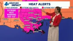 Weather Impact Alert: Extreme Heat Warning for Southeast Louisiana
