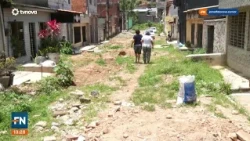 Construction work leaves street in even worse condition, angering residents in Cidade Tabajara, O...