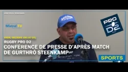Gurthrö STEENKAMP Press Conference - VRDR VS BEZIERS - 10/09/2026