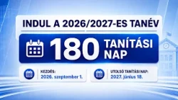 INDUL A 2026/2027-ES TANÉV – 180 TANÍTÁSI NAP