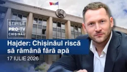 PRO TV News (1:00 PM) | HAJDER: CHISINAU AT RISK OF RUNNING OUT OF WATER | Moldova