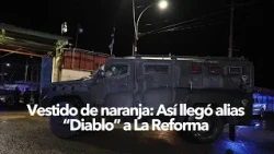 Dressed in orange: This is how alias "Diablo" arrived at La Reforma