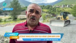 Şəkidə istirahət mərkəzlərinə gedən yolda hərəkət qismən bərpa olunub