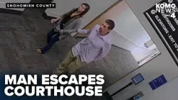 Man sought after escaping Snohomish County courthouse following hearing