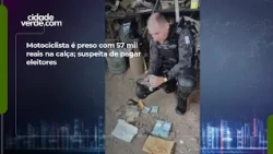 Motorcyclist arrested with 57 thousand reais in pants; suspected of paying voters