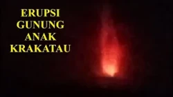 Mount Anak Krakatau Erupts, Spewing Glowing Lava and
