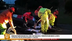 Mecano bridge enabled in El Faro and traffic restored in San Juan de la Costa