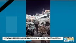 Body of Isabella Saavedra, the last of the triplets missing after the earthquake, has been found