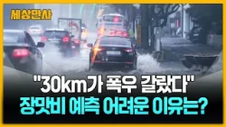 "30km가 폭우 갈랐다"…장맛비 예측 어려운 이유는? [세상만사] #날씨 #극한호우 #수도권 #장맛비예측