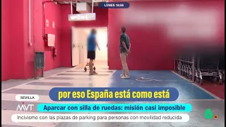 Así se justifica un repartidor tras aparcar en una plaza de movilidad reducida - Más Vale Tarde