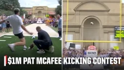 Pat McAfee's Kicking Contest RETURNS with $1 Million on the line 🤑 | College GameDay