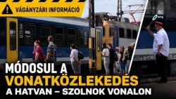 MÓDOSUL A VONATKÖZLEKEDÉS A HATVAN – SZOLNOK VONALON