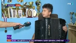 Lazar Nikolić - mladi majstor harmonike iz Tovariševa