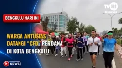 RESIDENTS ENTHUSIASTICALLY ATTEND THE FIRST "CAR FREE DAY" IN BENGKULU CITY