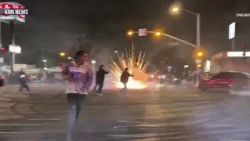 Chaos as L.A. street takeover leads to looting