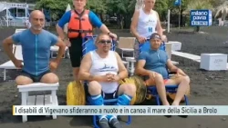 Athletes with disabilities from Vigevano to take on the sea in Brolo, Sicily, by swimming and can...