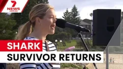 Shark survivor Leah Stewart returns to Coogee after attack | 7NEWS