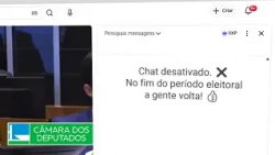 Chat disabled until the end of the election period #2026Elections #ChamberOfDeputies #TSE
