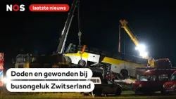Rescue operations at overturned bus with Dutch nationals in Switzerland