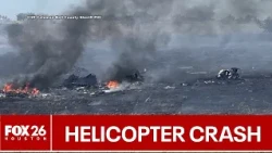 Texas helicopter crash kills 2, sparks fire