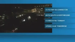 Caltrans to close I-5 connectors to eastbound Highway 50 overnight
