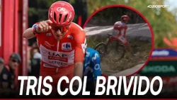 POGACAR cala il TRIS! Tadej RISCHIA ma vince in volata contro un ottimo MAS | La Vuelta 2026