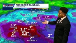 Hefty rain chances in Louisiana's weather forecast through Labor Day and the workweek