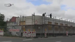 07/28/2026 Construction is progressing: Topping-out ceremony for the new fire station
