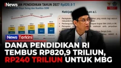 Purbaya Beber Anggaran Pendidikan 2027 Sebesar Rp820,9 Triliun, Sekitar Rp240 Triliun untuk MBG