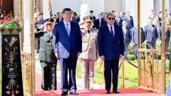Xi attends welcome ceremony held by Egyptian president