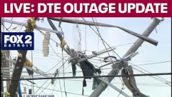 DTE officials give power outage restoration update
