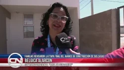 Familias revisaron la etapa final del avance de construcción de sus casas