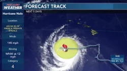 Nolo intensifies into category 4 hurricane well south of main Hawaiian Islands
