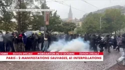 À Strasbourg, des tensions entre policiers et manifestants