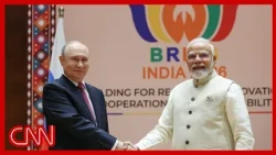 Modi and Putin lead BRICS summit calling for calm in the Middle East