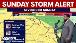 Washington DC weather forecast: Storms, strong winds Sunday evening