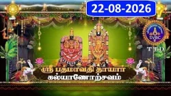Sri Padmavathi Ammavari || Kalyanotsavam || Tiruchanoor || 22-08-2026 || SVBC2 Tamil || SVBC TTD