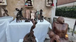 The works of Bruno Schifano on display in Gubbio