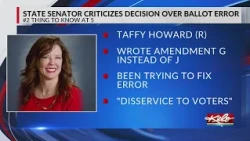 State senator criticizes decision over ballot question error