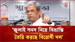 'জুলাই সনদ নিয়ে বিভ্রান্তি তৈরি করছে বিরোধী দল' | Mirza Fakhrul | Independent TV