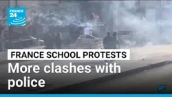 Students and police clash as France struggles to quell school protests • FRANCE 24 English
