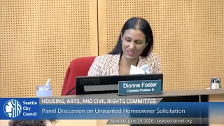 Housing, Arts and Civil Rights Committee 6/29/2026