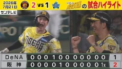 【7/21 阪神—DeNA 中継のハイライト】下村粘投！元山初スタメン2安打！髙寺サヨナラ！（2026年7月21日 阪神ーDeNA） #サンテレビボックス席